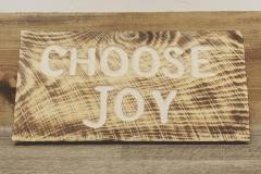 Choose Joy Wood Sign