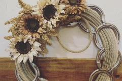 Wreath with Horseshoes, Decorated