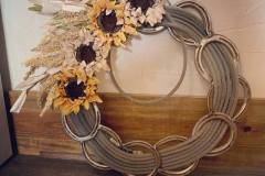 Wreath with Horseshoes, Decorated