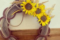 Wreath with Horseshoes, Decorated